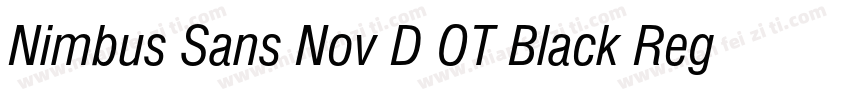 Nimbus Sans Nov D OT Black Regular字体转换